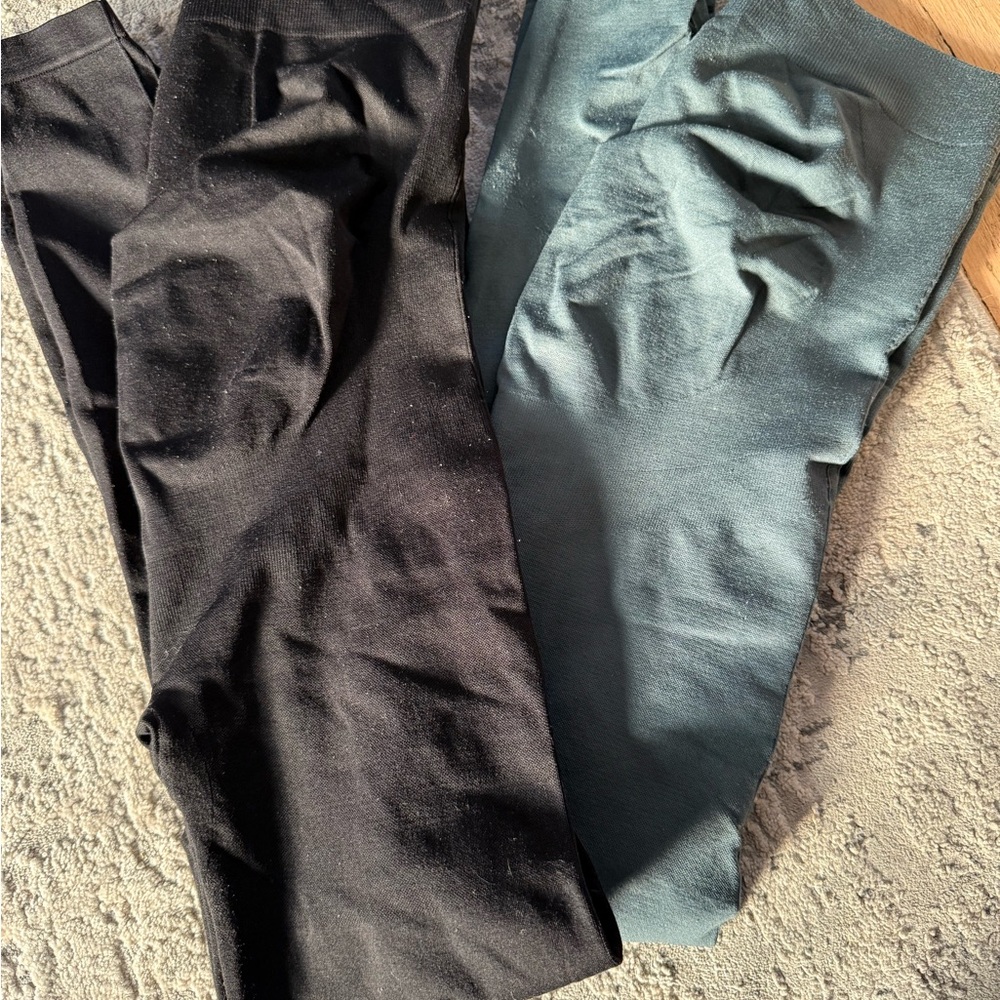 BLANQI Black and Teal Leggings